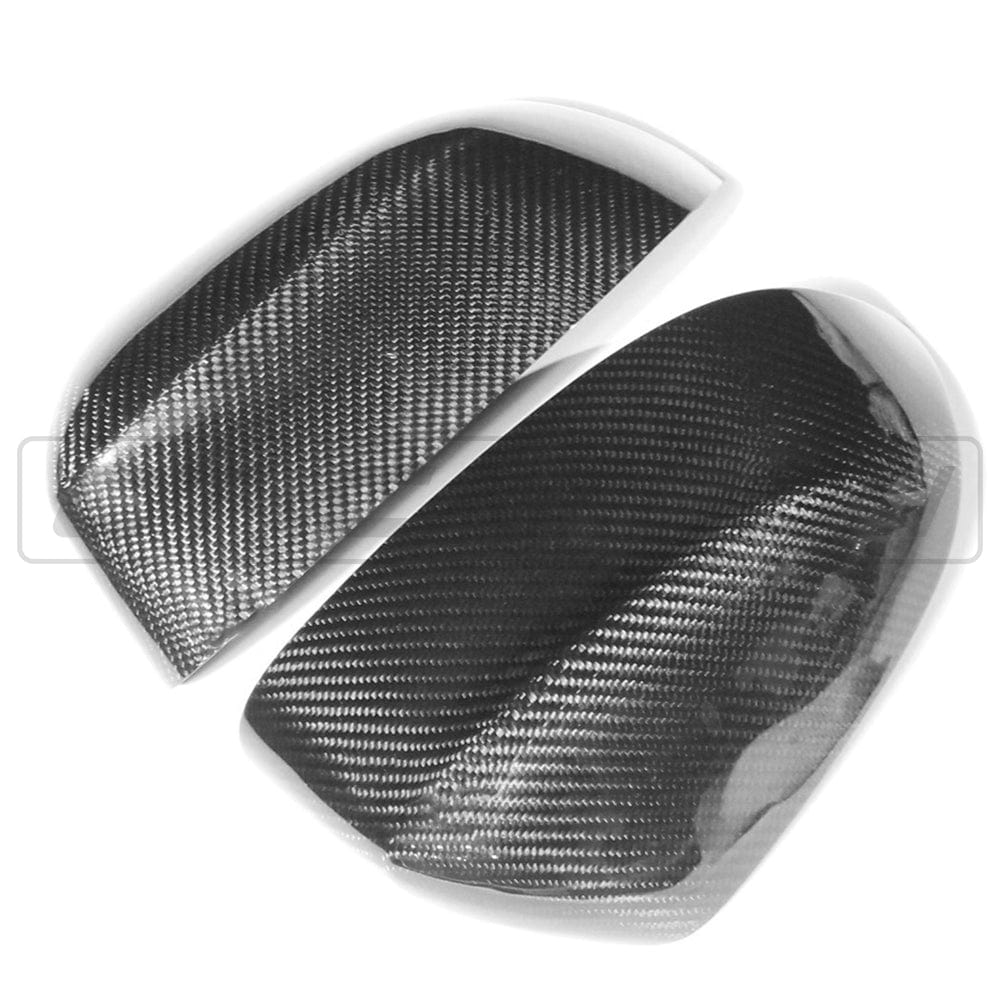 BMW X3/X4/X5/X6 G01/G02/G05/G06 carbon fibre mirrors by CT Carbon, OEM style, featuring sleek carbon fiber finish and streamlined design.