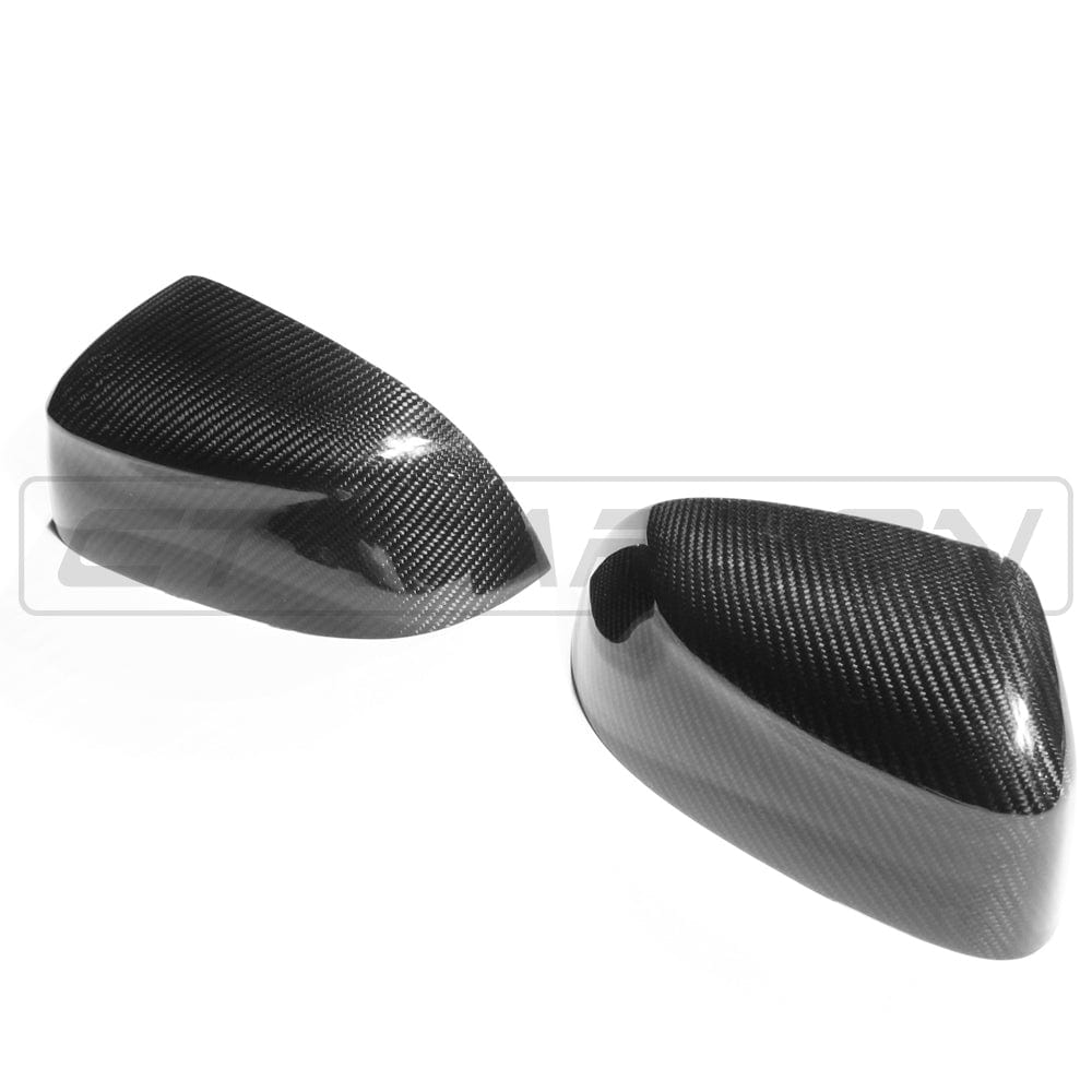 BMW X3/X4/X5/X6 G01/G02/G05/G06 carbon fibre mirrors from CT Carbon, OEM style, showing sleek, lightweight mirror covers.