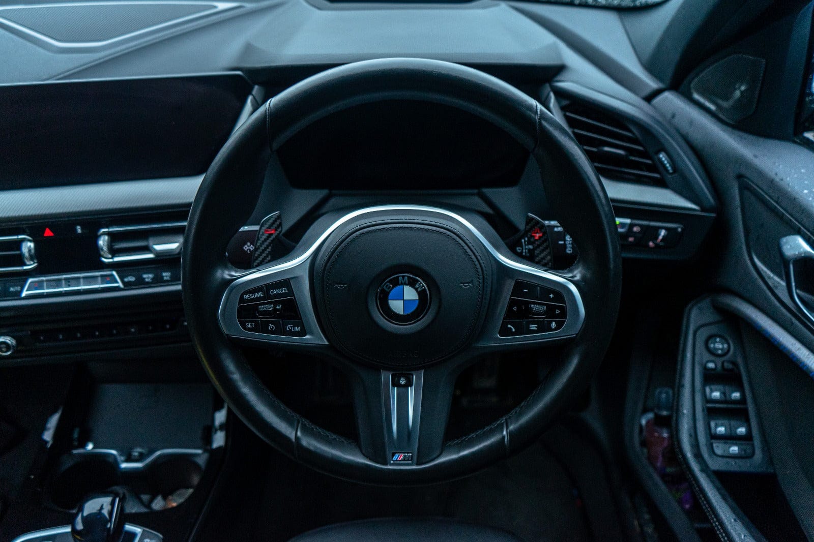 BMW and MINI Fxx Gxx carbon fiber shifter paddles by CT Carbon, showcasing sleek, lightweight racing-style gear shift accessories.
