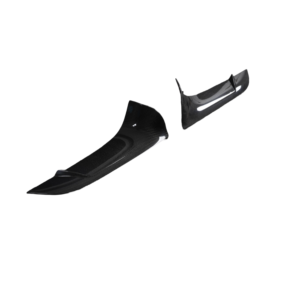 Toyota Supra 2019+ A90 carbon fiber front bumper vent trim by CT Carbon, showcasing sleek, lightweight car styling accessory.
