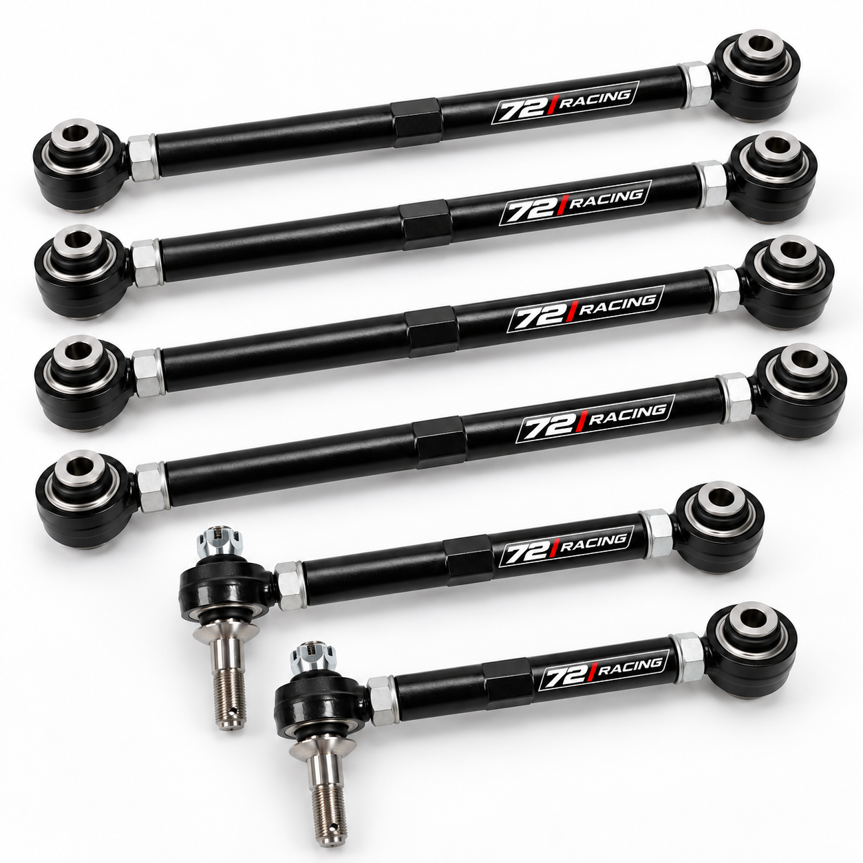 72 Racing Complete 6-Arm Adjustable Rear Control Arm Kit - BMW F87 M2, F80 M3 & F82/F83 M4