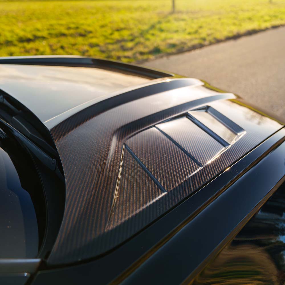 Full view of the CT Carbon Audi RS6 C8 2019+ ultimate full carbon fibre kit installed on the car.