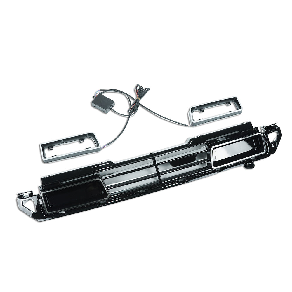 CT Carbon front bumper grille for Land Rover Defender 2020+ L663, close-up view showing sleek design and durable construction.