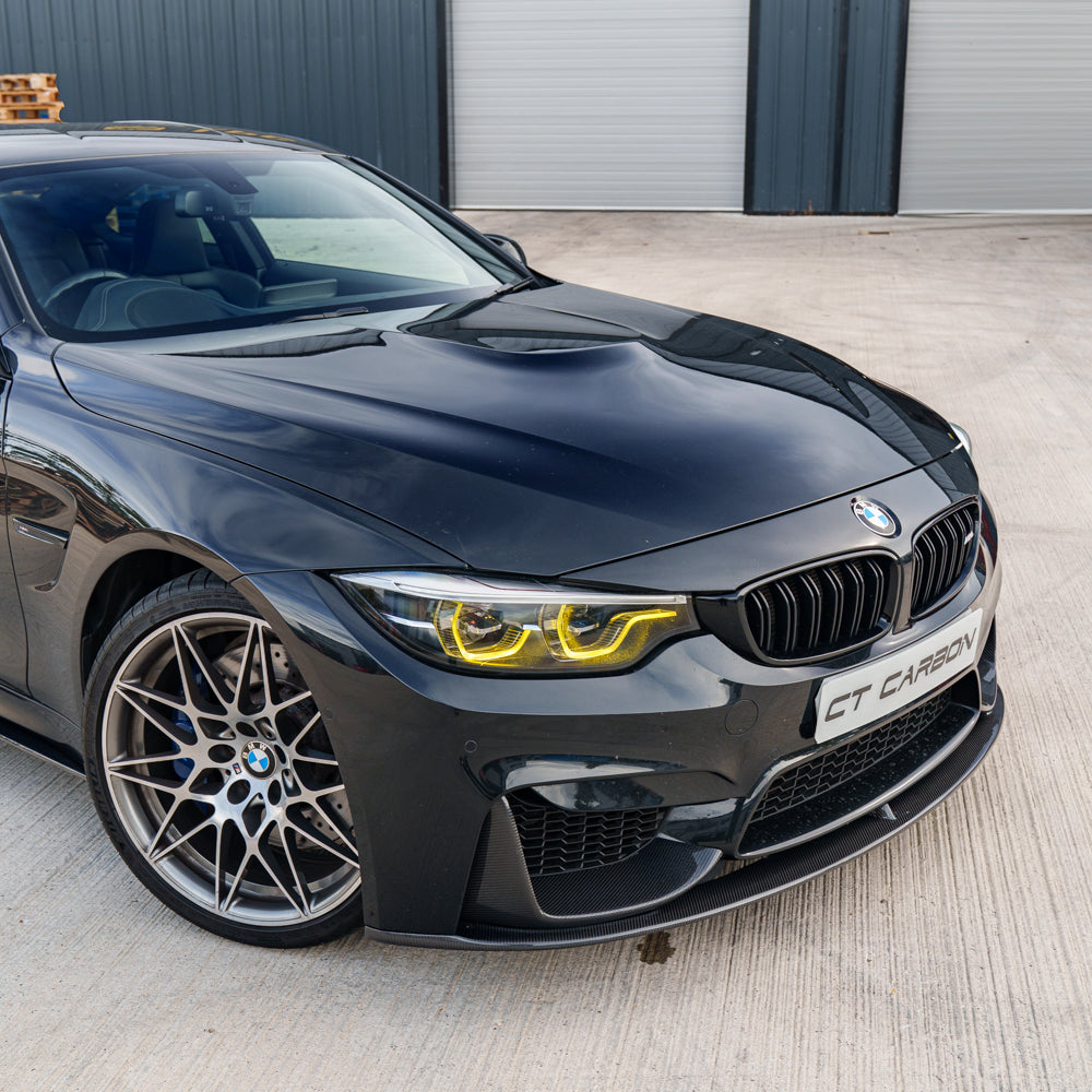 BMW F82 M4 coupe 2014-2020 CT Carbon full carbon fibre kit, including front, sides, and rear components, on a white background.