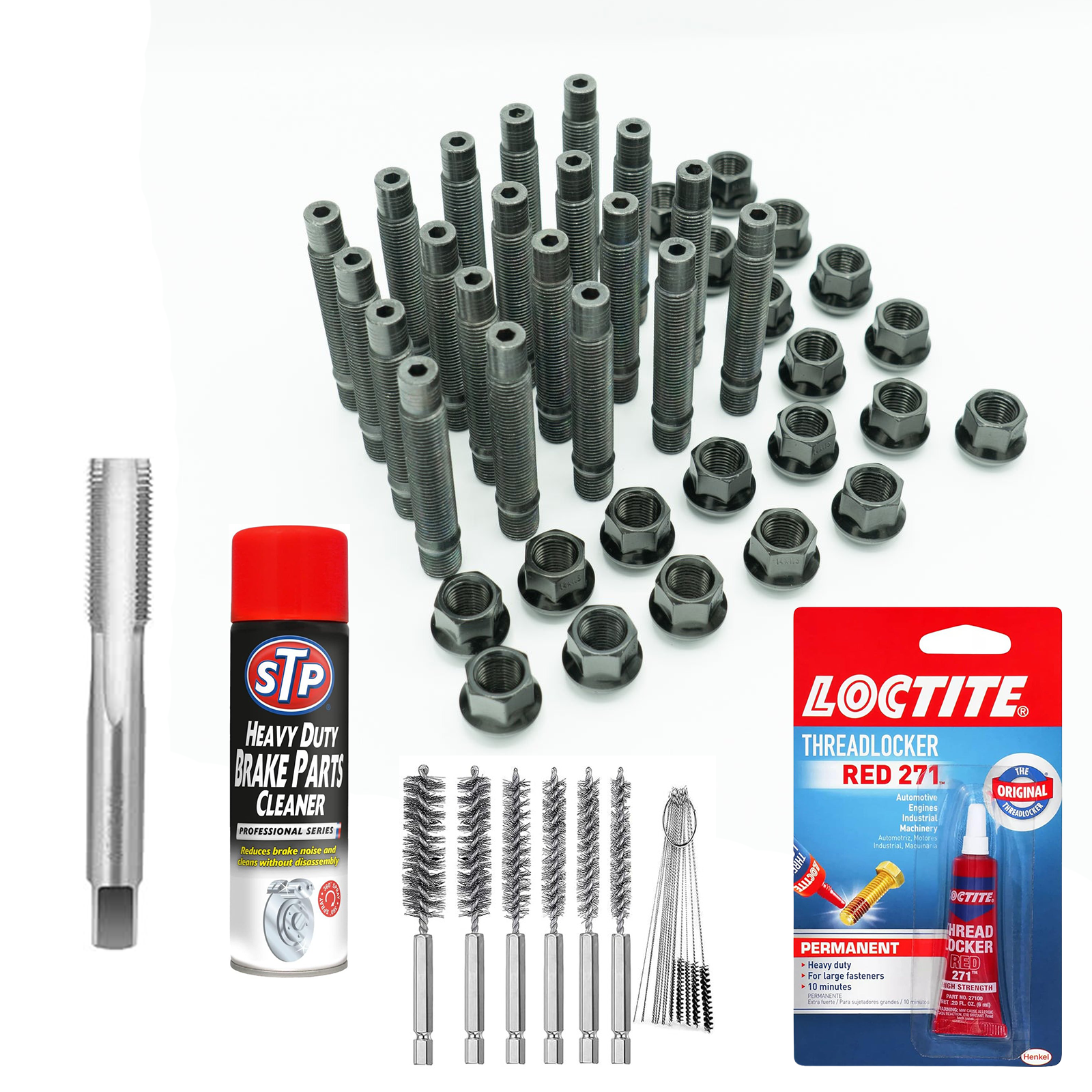 BIMECC - BMW Wheel Stud and Nut Conversion - WITH FITTING KIT (Loctite, Tap, Wire Brushes, etc)