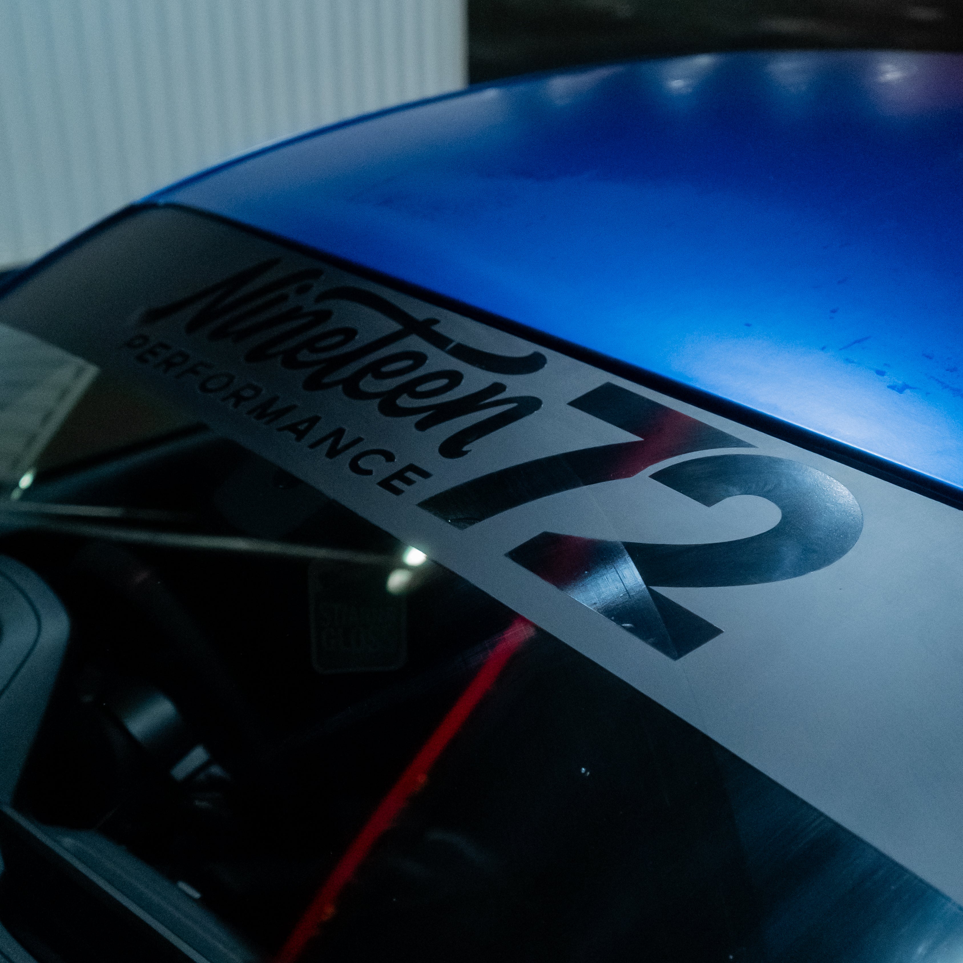 Nineteen72 Performance - Matte Sunstrip with Gloss Black Logo - Nineteen72 Performance