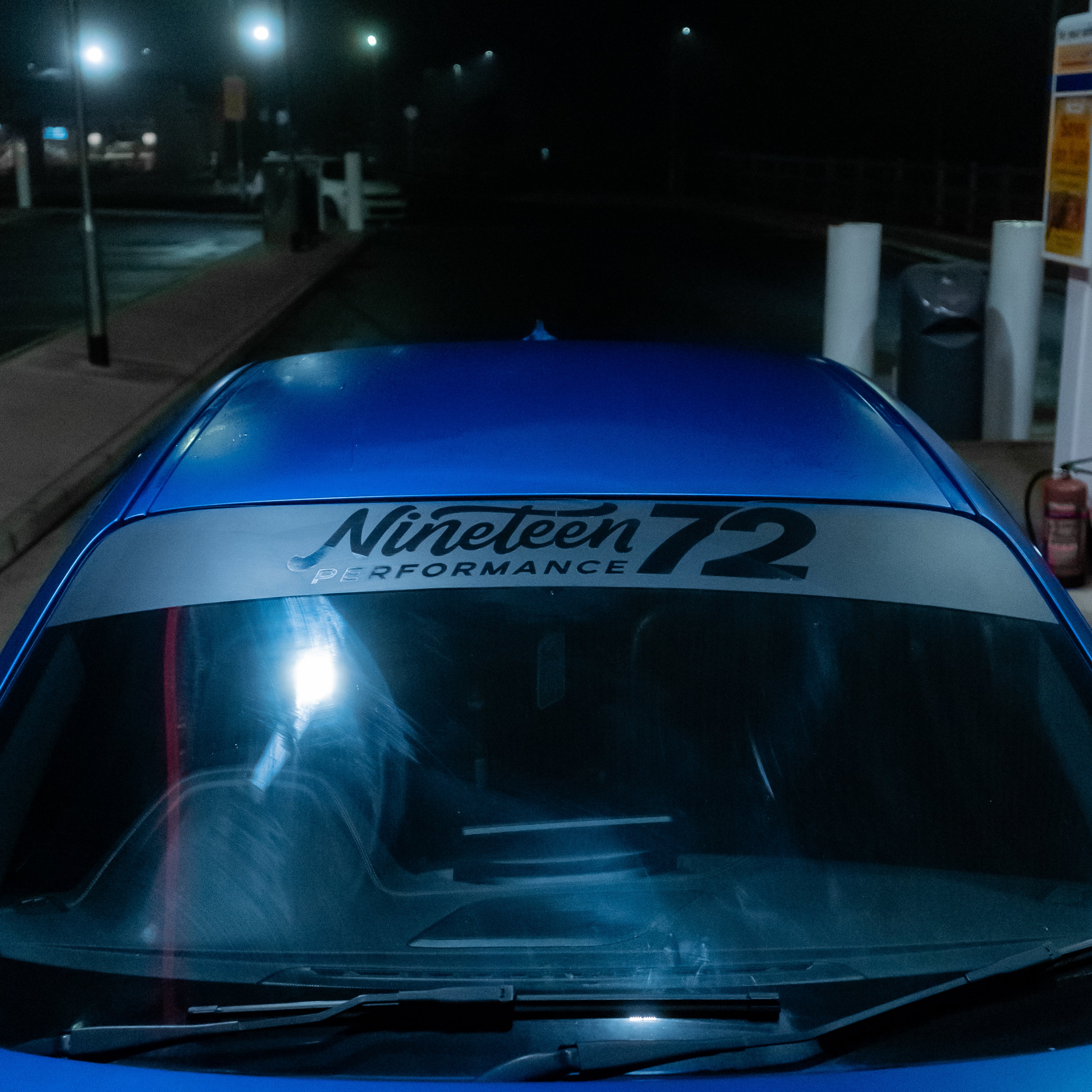 Nineteen72 Performance - Matte Sunstrip with Gloss Black Logo - Nineteen72 Performance