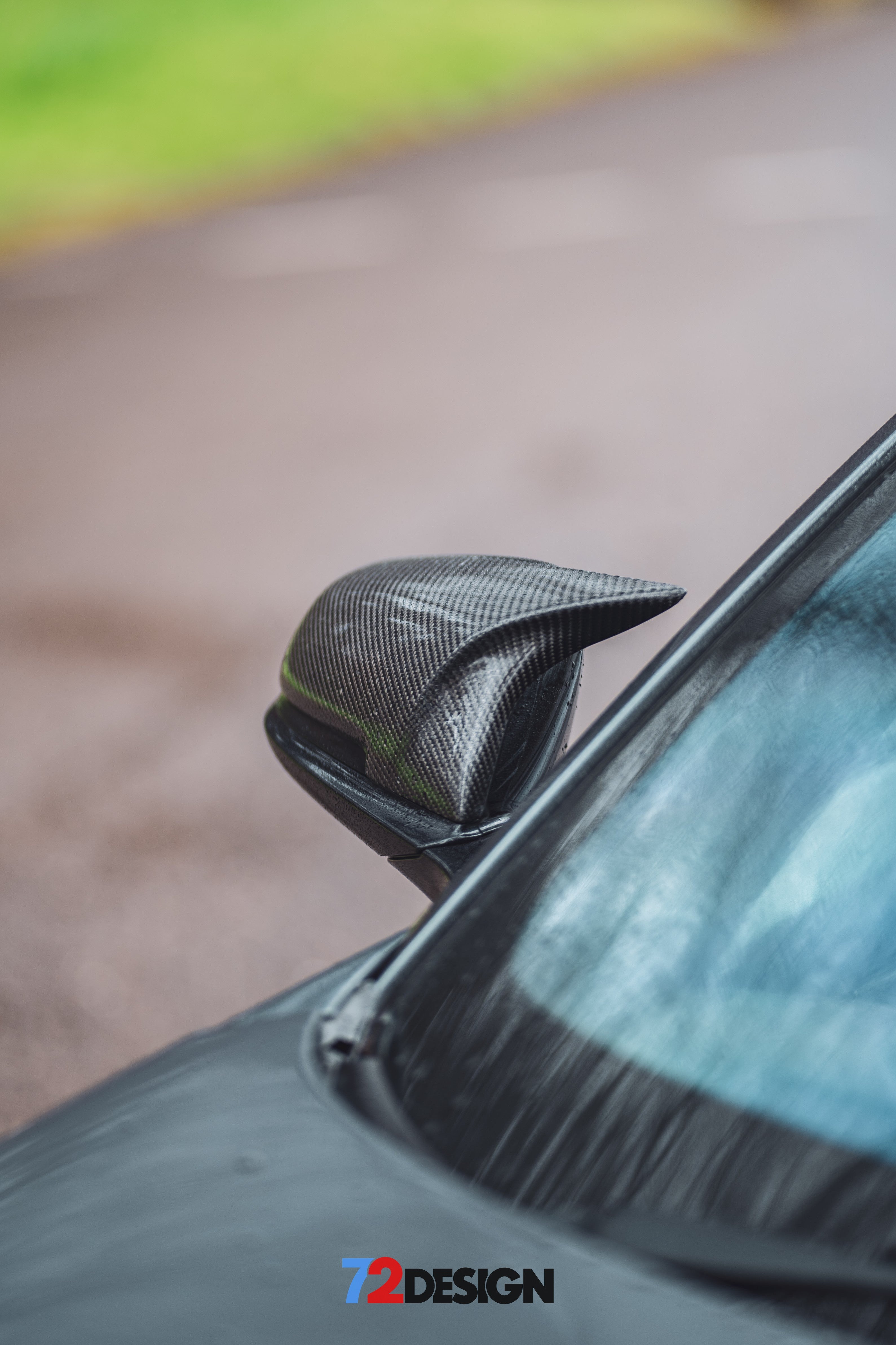 72Design - BMW M Style Look Carbon Fibre Wing Mirror Replacement Covers - Nineteen72 Performance