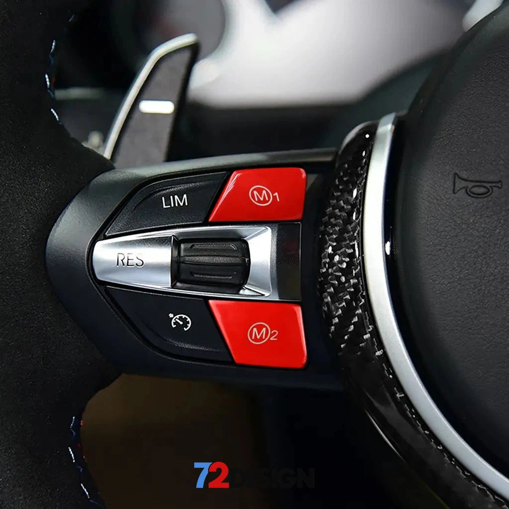 BMW M Steering Buttons Red