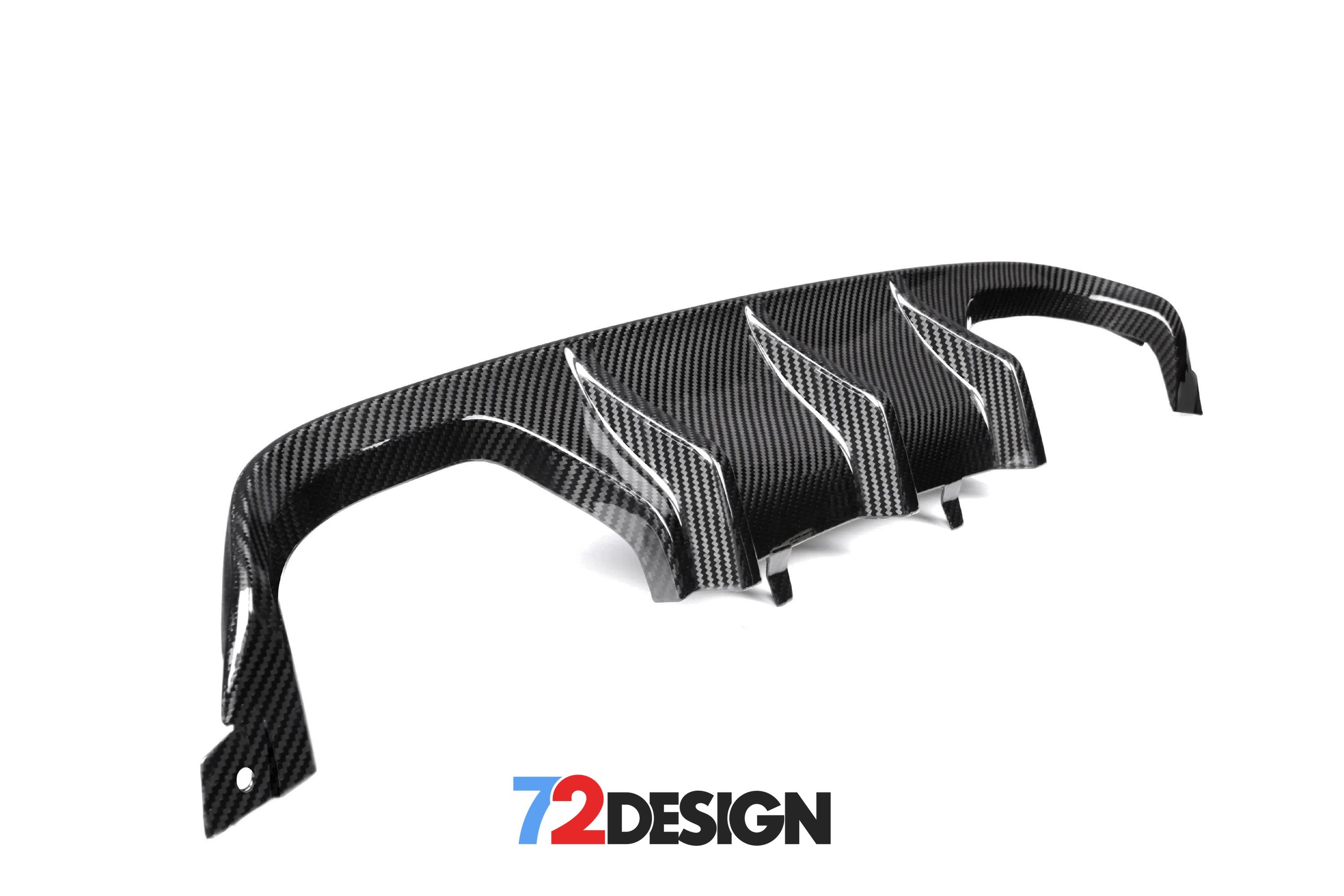 72Design BMW M3/M4 (F80/F82) Gloss Carbon Fibre (Pre-Preg) Performance Style Diffuser - Nineteen72 Performance