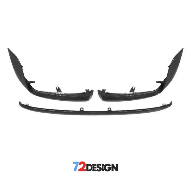 72Design BMW M2 (G87) Gloss Carbon Fibre (Pre-Preg) Performance Style Front Splitter - Nineteen72 Performance