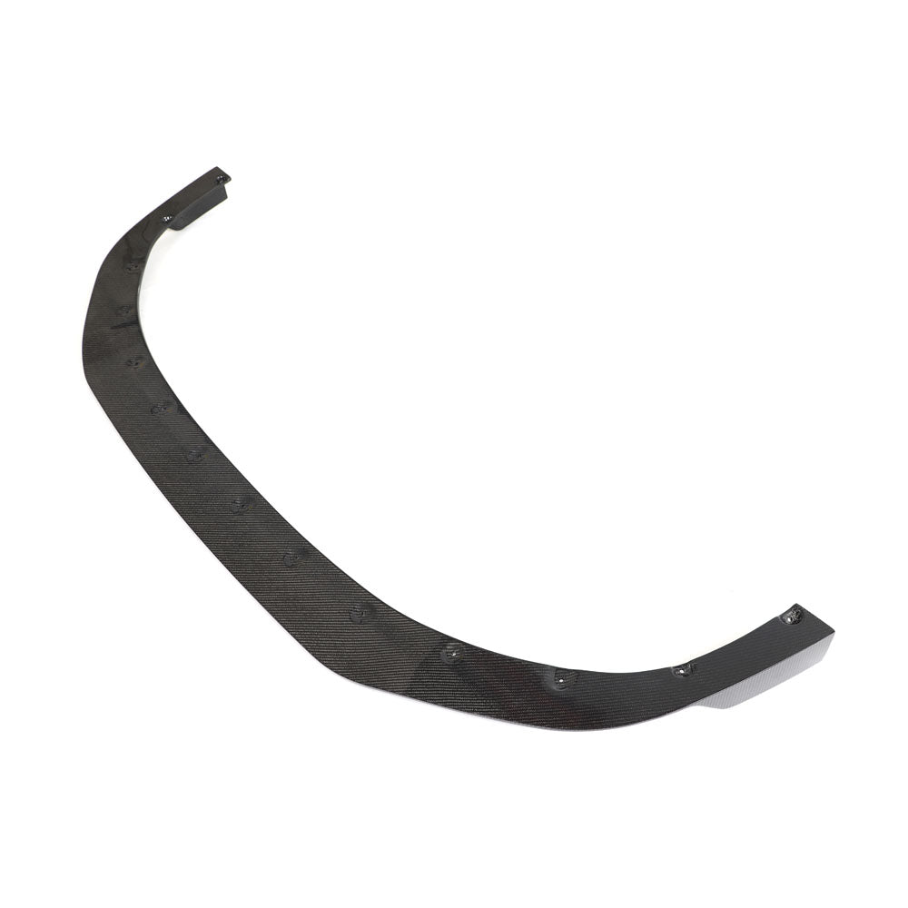 Hyundai i30N front carbon fiber splitter by CT Design, lightweight and aerodynamic for facelift model.