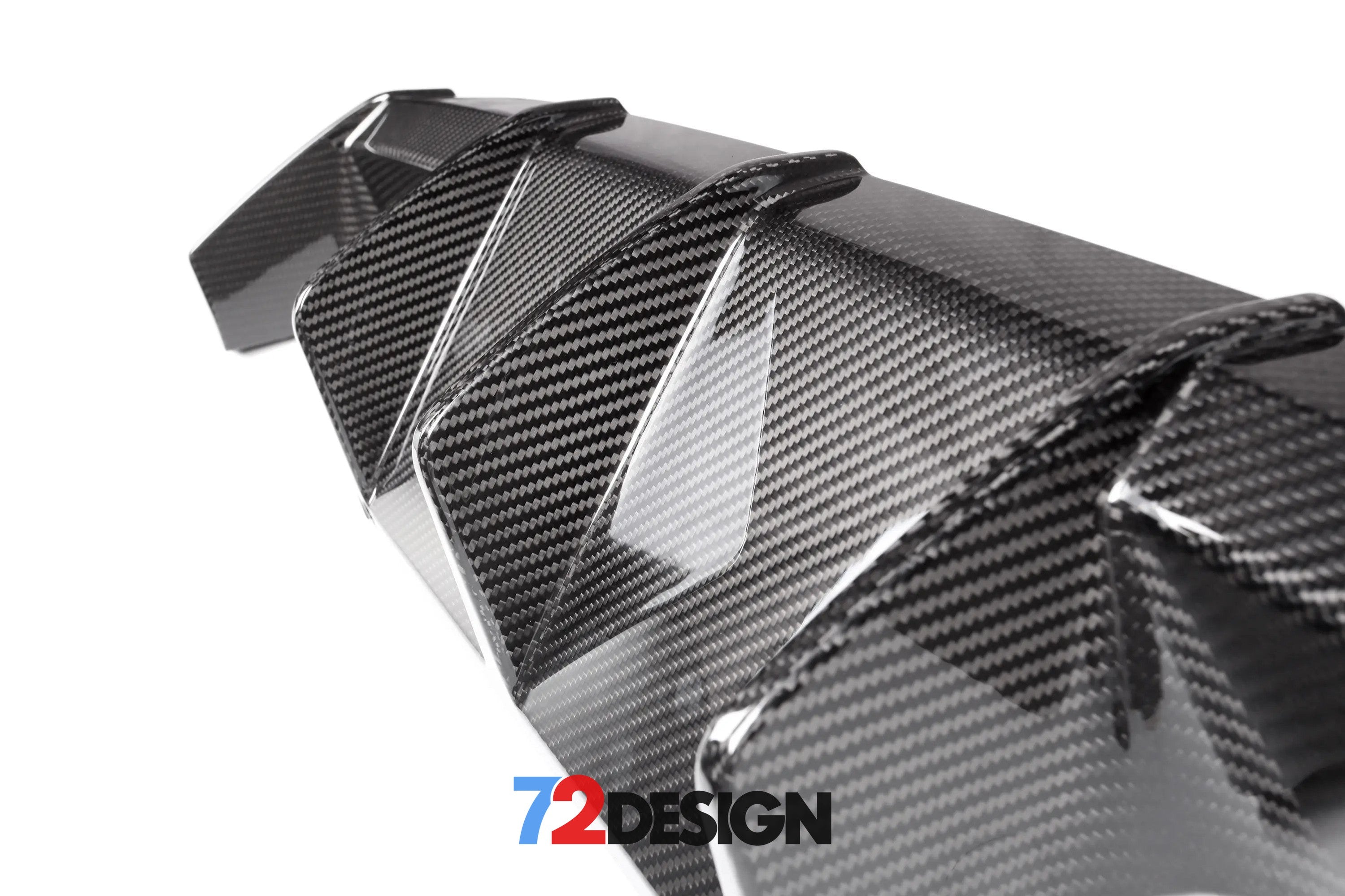 72Design BMW M3/M4 (G80/G82) Gloss Carbon Fibre (Pre-Preg) Euro Style Diffuser - Nineteen72 Performance