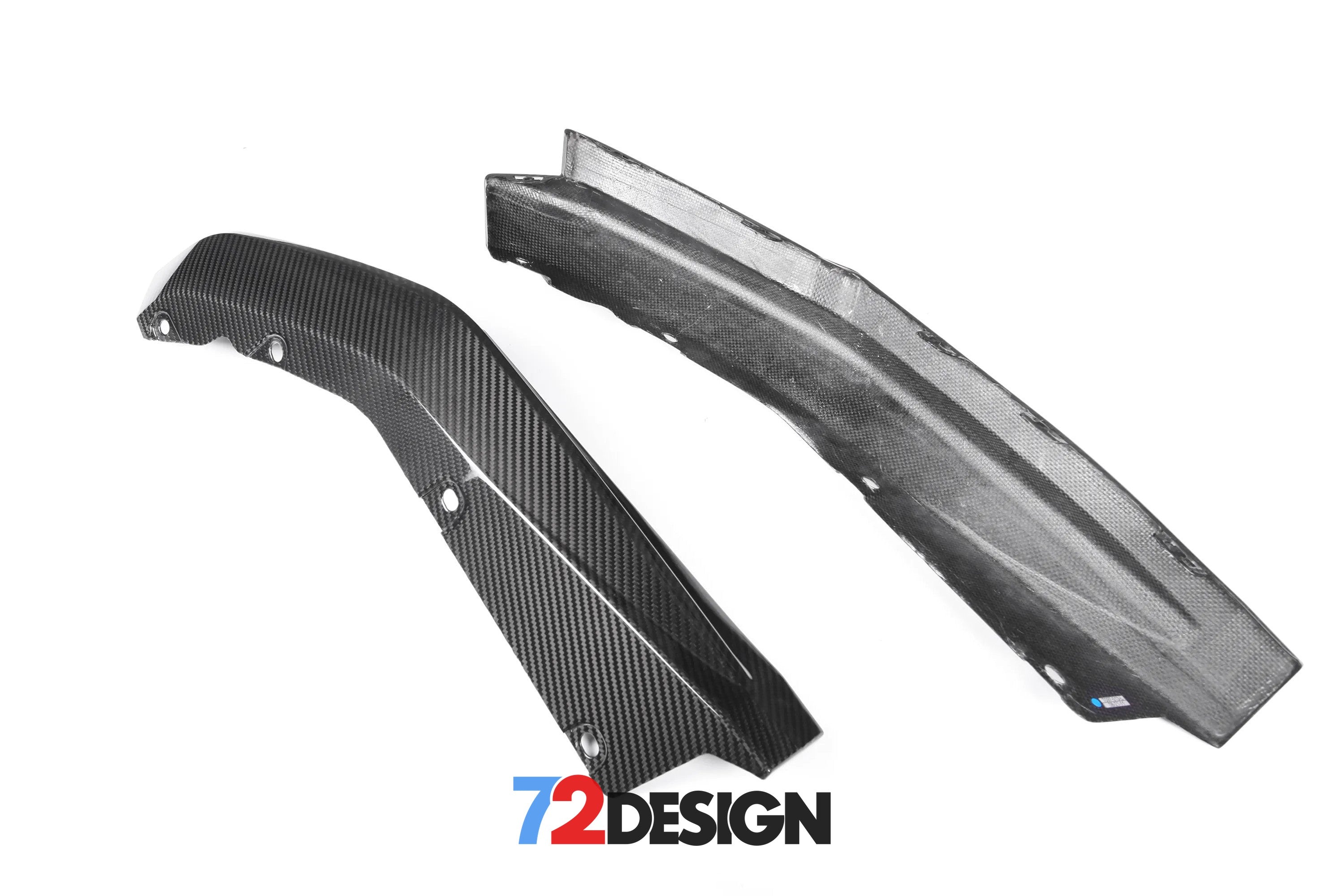 72Design BMW M3 (G80) Gloss Carbon Fibre (Pre-Preg) OEM Style Rear Side Spats - Nineteen72 Performance