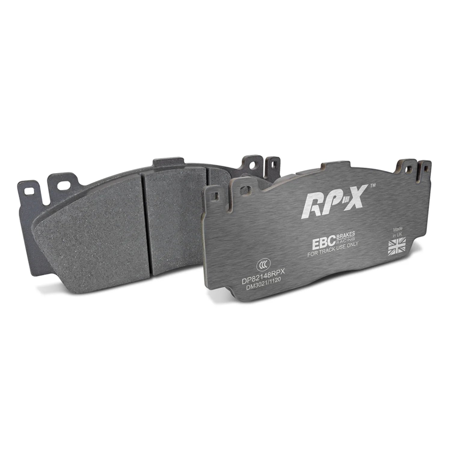 EBC front RPX brake pads DP82148RPX for BMW M2 F87, M5 F10, M6 F12, F13 with 2NH calipers installed