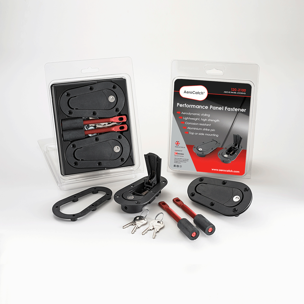 Aerocatch 125 Flush Series Bonnet Hood Pins Catches (Below) - Nineteen72 Performance