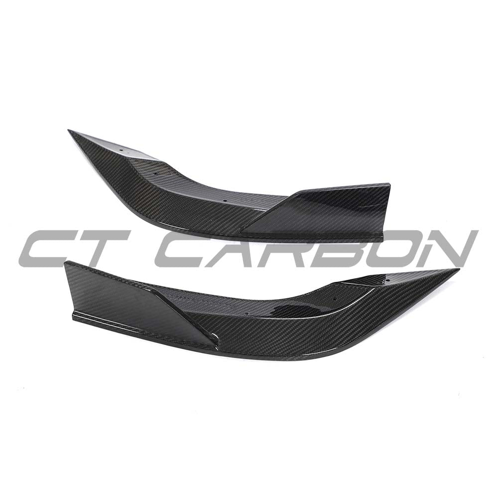 CT Carbon Audi RS3 8Y saloon full carbon fibre kit, featuring sleek, lightweight carbon fiber panels and accents on the car.