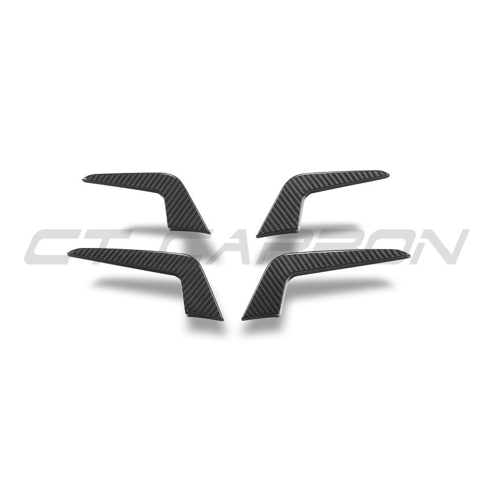 CT Carbon carbon fibre canards for Audi RS5 B9.5 Sportback and Coupe 2020-2025, showing sleek aerodynamic accessories on the vehicle