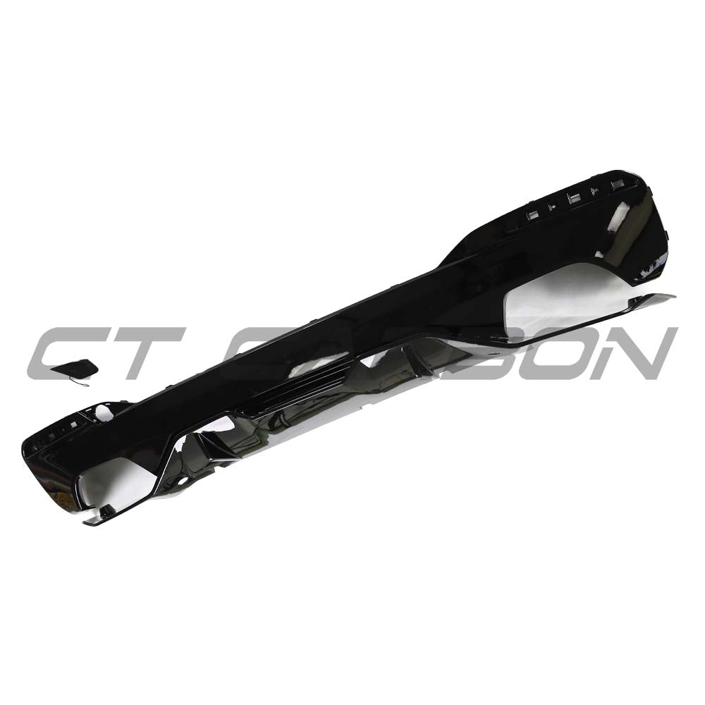 BMW G30 G31 5 Series 2020-2024 LCI CT Carbon gloss black diffuser, rear exterior accessory for enhanced sporty look.