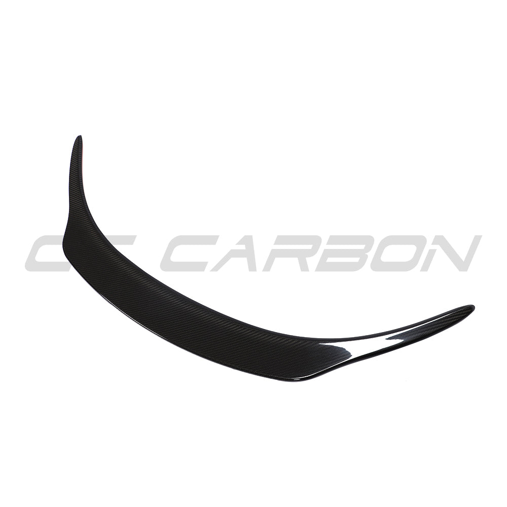 Toyota Supra 2019+ A90 CT Carbon V3 carbon fiber spoiler installed on the car, highlighting its sleek design and lightweight material.