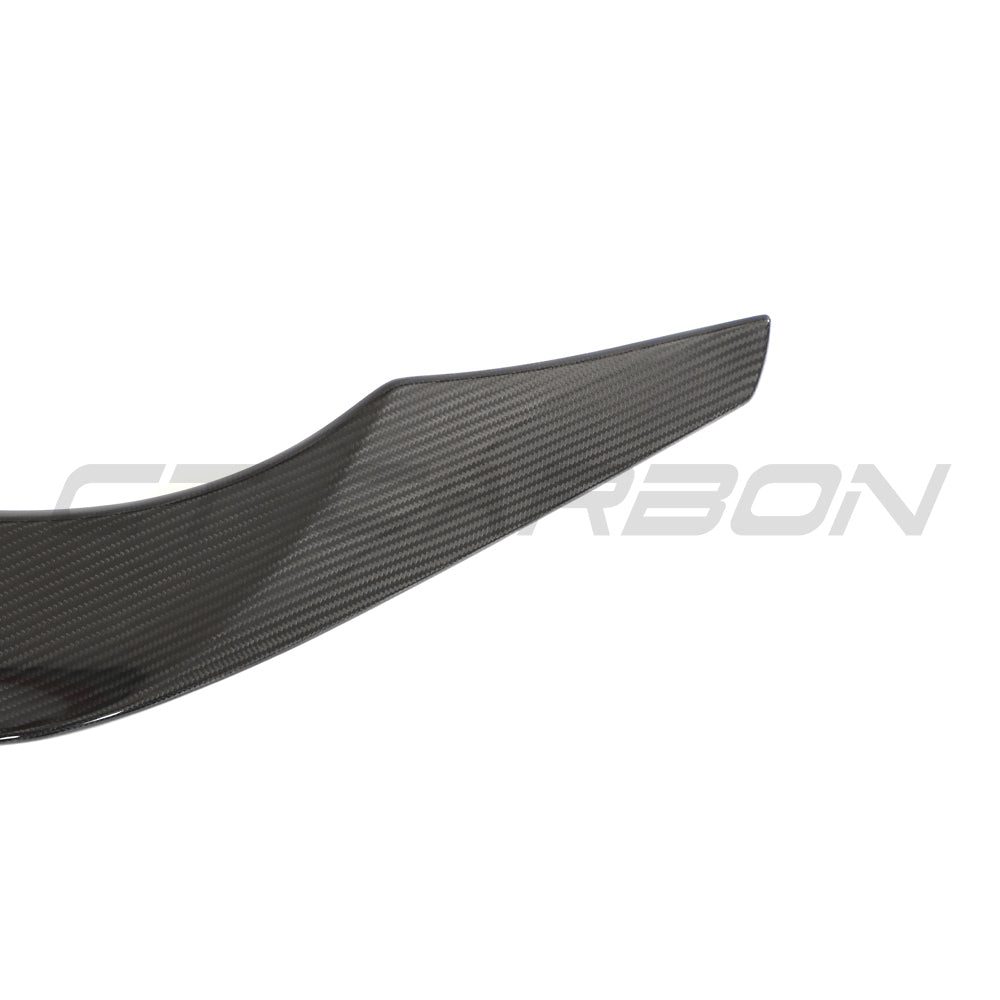 Toyota Supra 2019+ A90 Carbon Fibre Kit by CT Carbon, showcasing sleek, glossy carbon fiber components on the sports car.