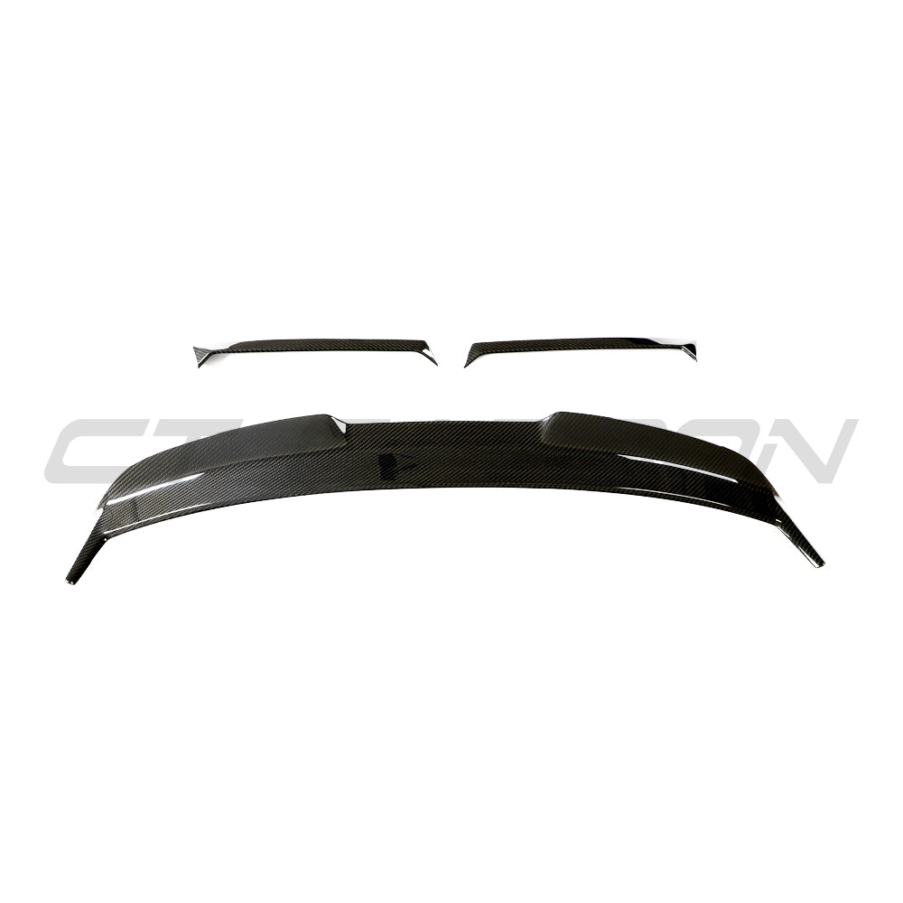 BMW G81 M3 Touring 2022+ full carbon fibre kit by CT Carbon, showing detailed carbon fibre components on the car.