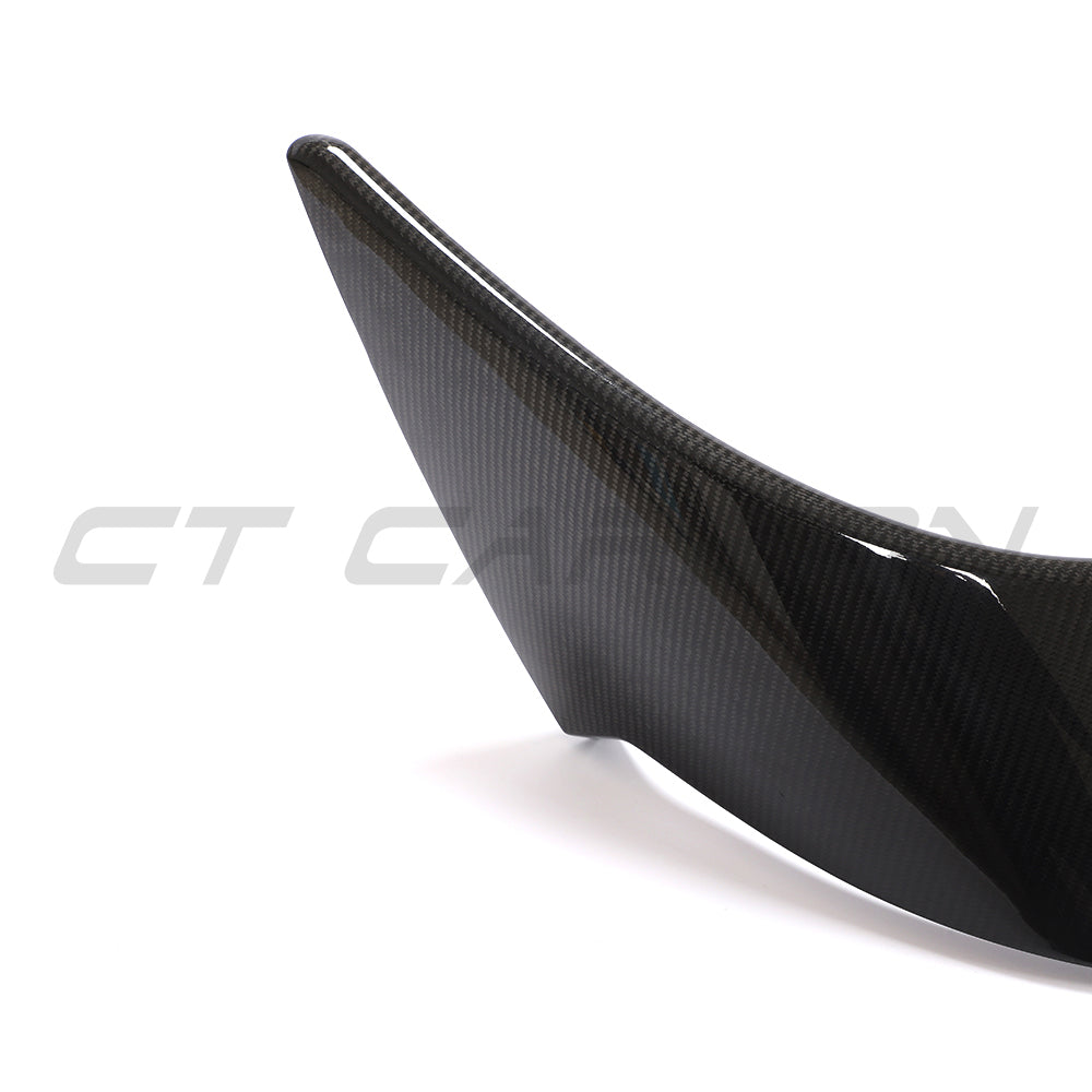 Toyota Supra 2019+ A90 full carbon fiber kit by CT Carbon, showing a sleek, high-performance V8 car with carbon fiber accents.