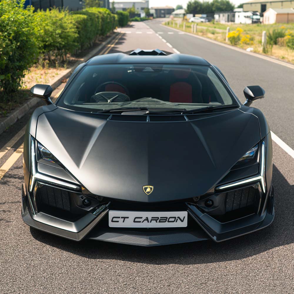 Lamborghini Revueltto full carbon fibre kit by CT Carbon, showcasing lightweight, high-performance automotive body components.