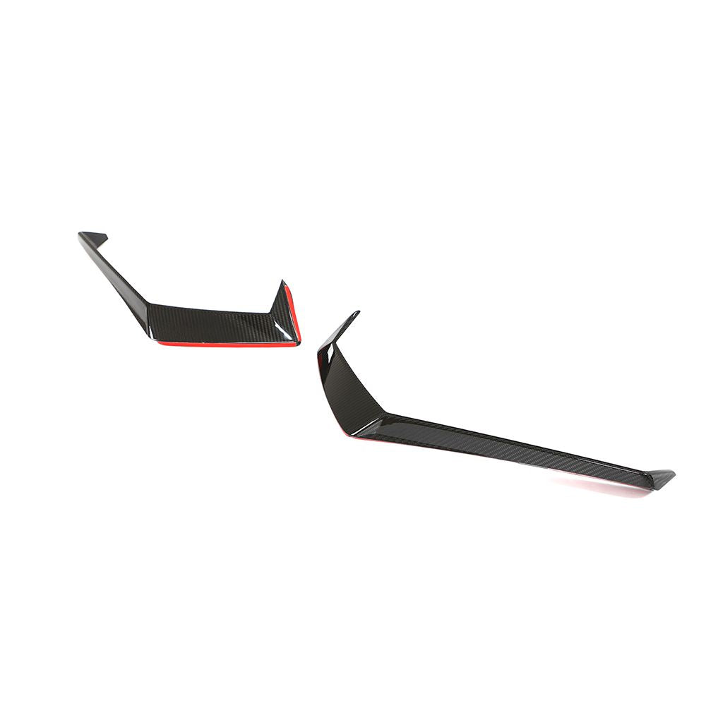 CT Carbon Lamborghini Huracan LP-610 carbon fibre front bumper trim accessory, showcasing sleek, lightweight design for enhanced style.