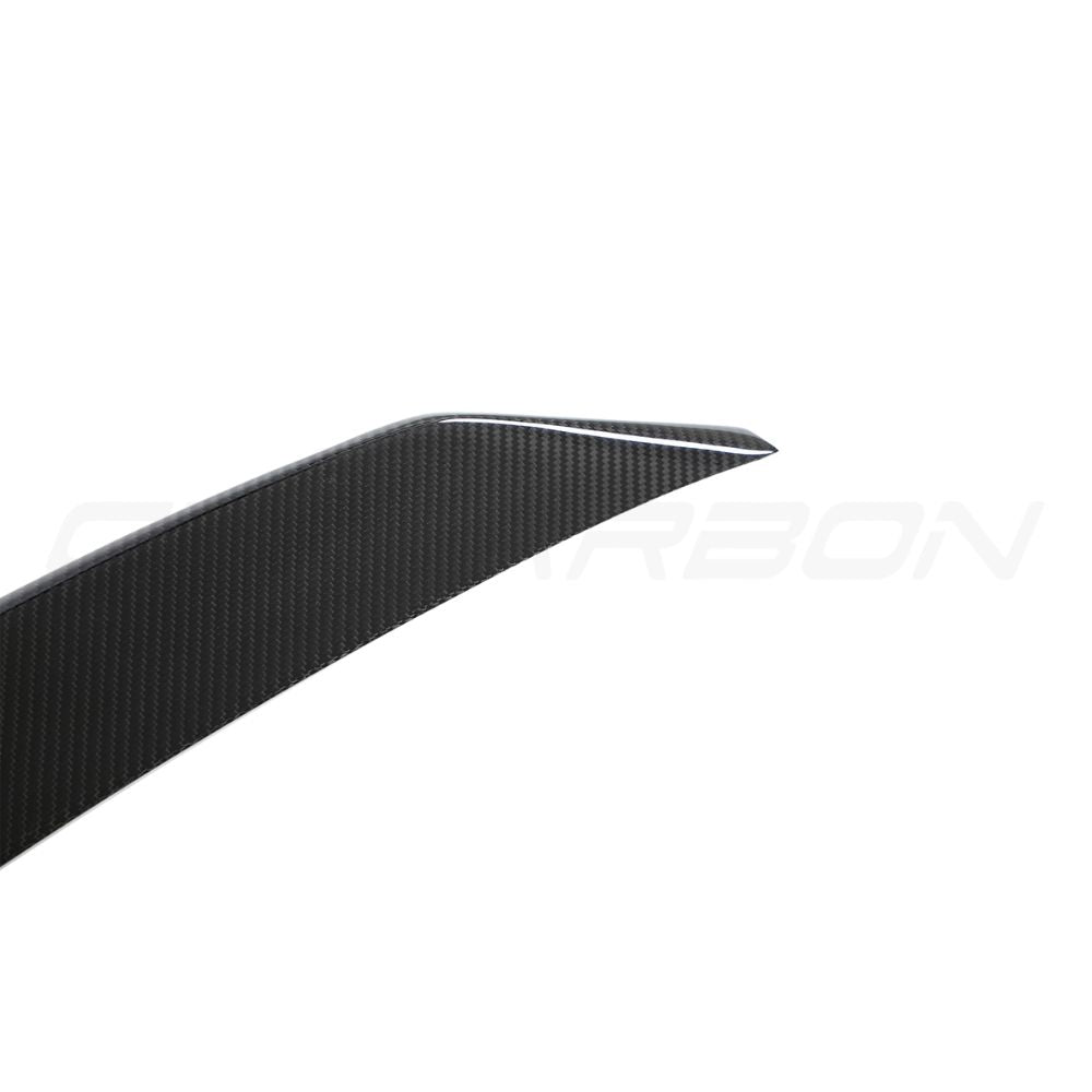 Lamborghini Urus carbon fiber boot spoiler by CT Design, showcasing its sleek, aerodynamic design on a luxury SUV.