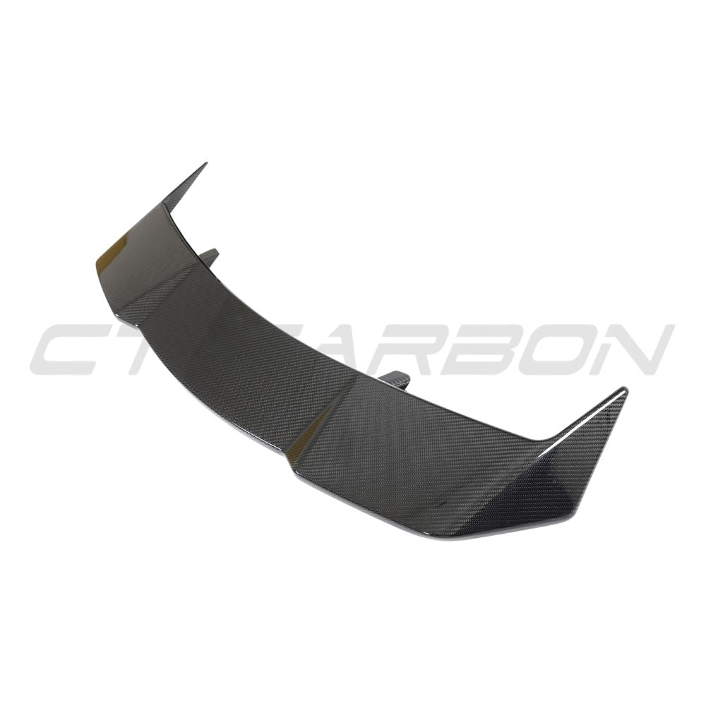 Lamborghini Urus carbon fiber roof spoiler by CT Design, mounted on the vehicle’s roof for aerodynamic enhancement.