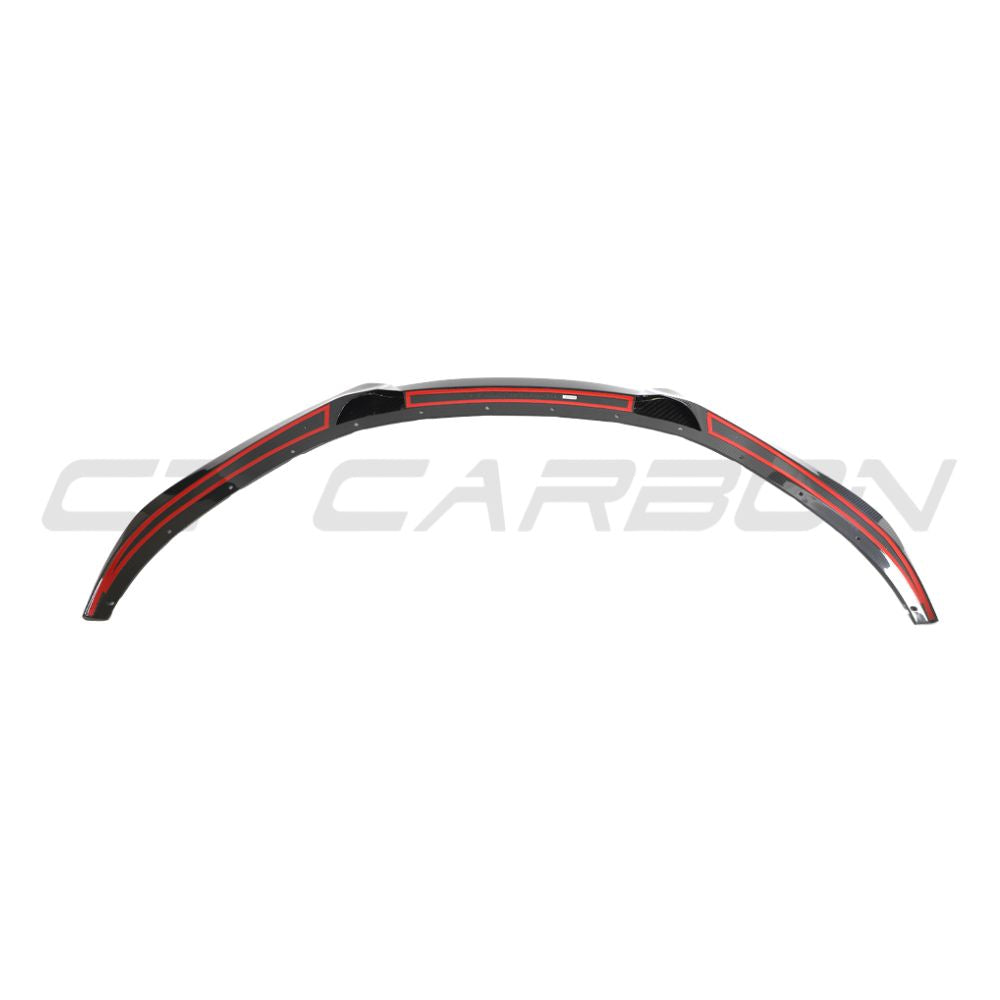 Lotus Emira full carbon fibre kit by CT Design, featuring a front splitter with a sleek, lightweight carbon fibre finish.