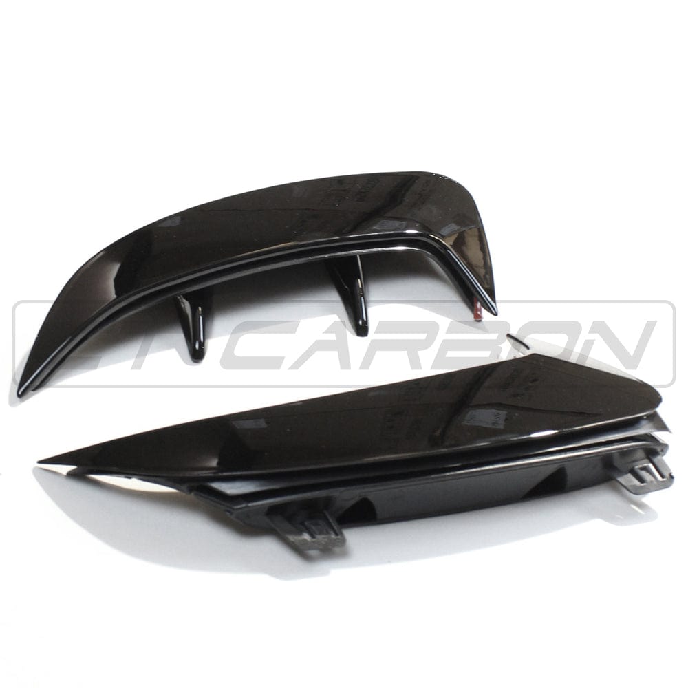 Mercedes A-Class A35 W177 2018+ CT Carbon gloss black rear bumper corner accessories for enhanced vehicle style.