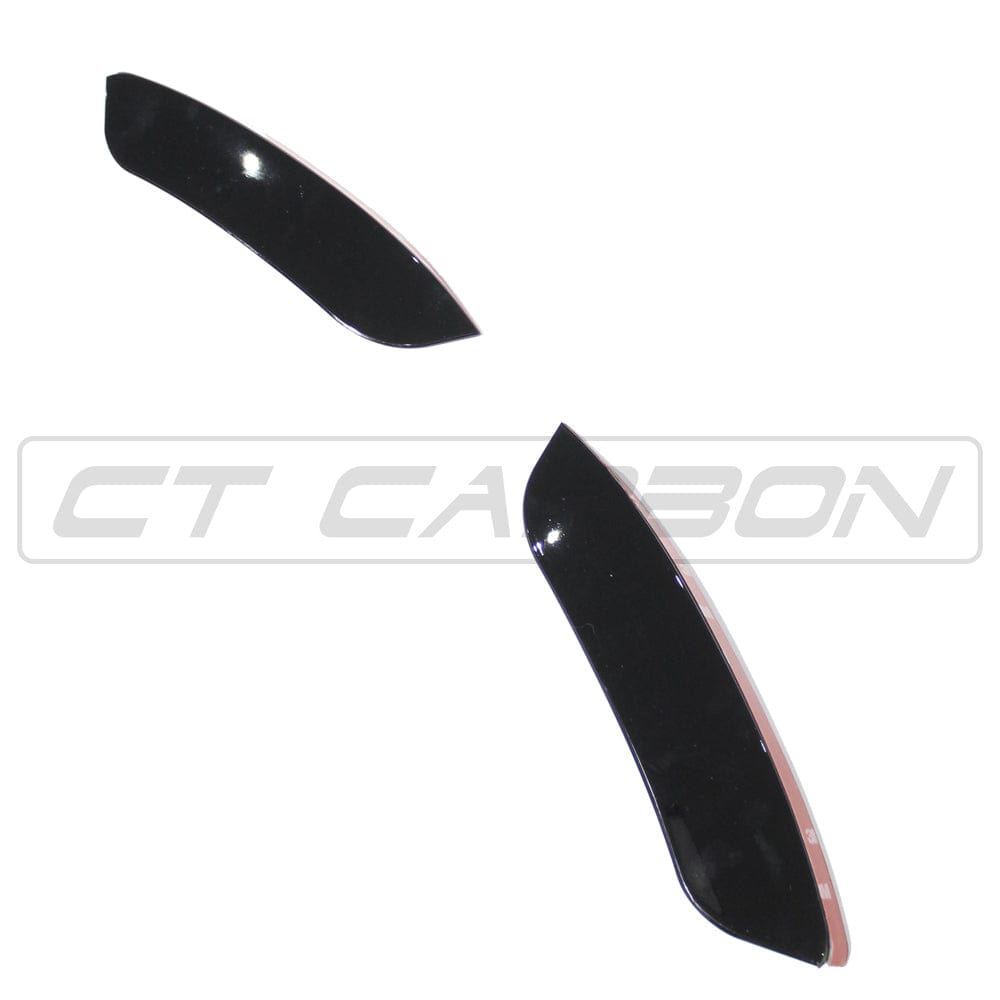 Mercedes A-Class V177 W177 2018-2022 CT Carbon gloss black splitter and canards for sporty aerodynamic enhancement