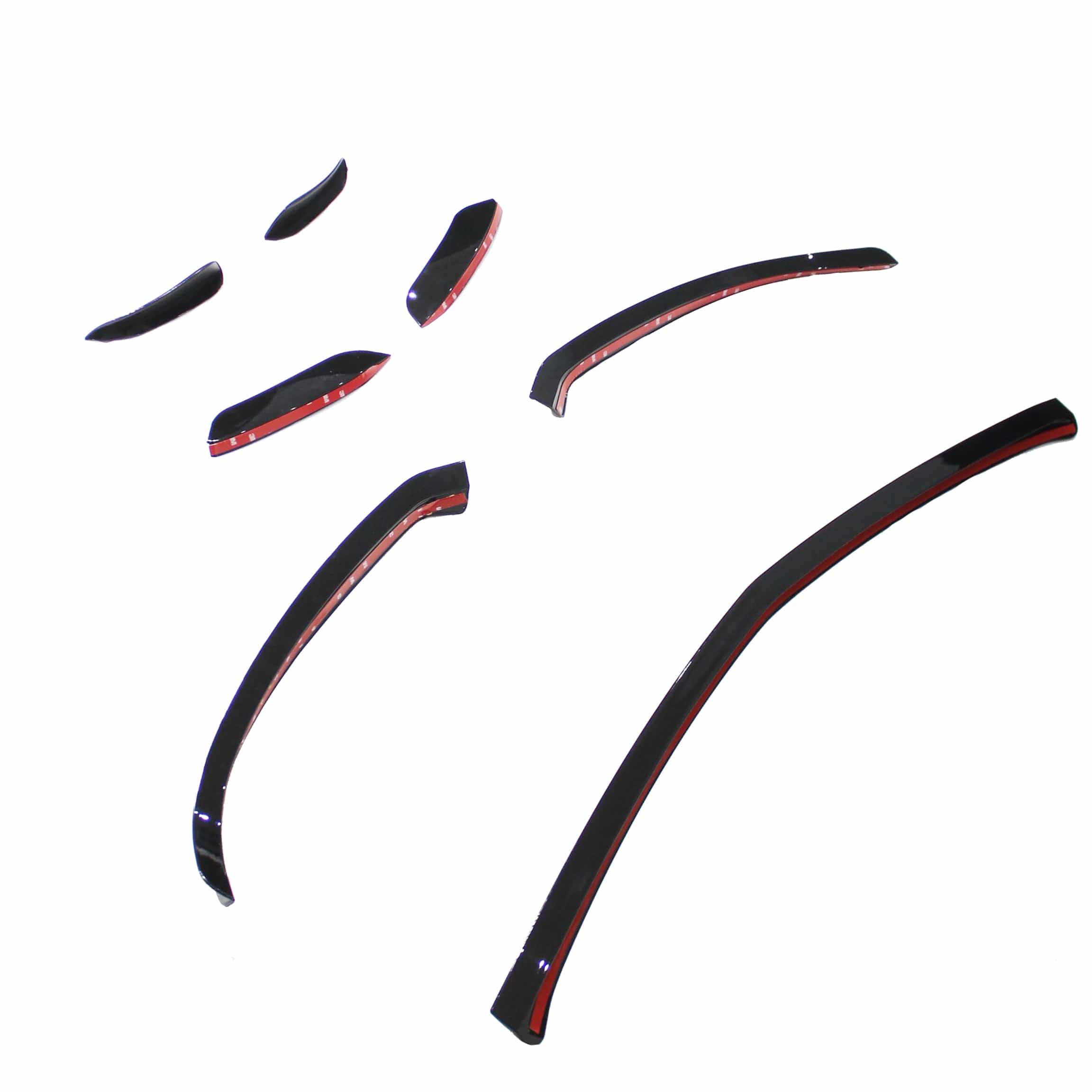 Mercedes A-Class V177 W177 2018-2022 CT Carbon gloss black splitter and canards, aerodynamic car body kit accessory