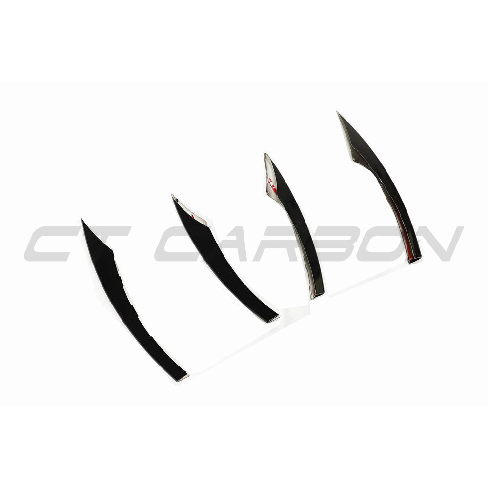 CT Carbon Mercedes C238 2020+ E-Class Coupe facelift front grille trim accessory, featuring sleek carbon fiber design.