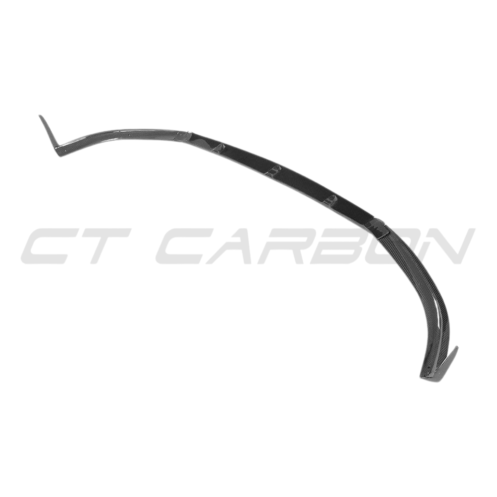 Mercedes C63 W205 coupe convertible carbon splitter by CT Carbon, showcasing the V1 style with sleek, lightweight carbon fiber design.