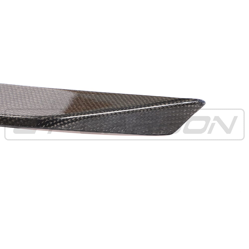 Mercedes C63/C-Class W205 convertible carbon spoiler by CT Carbon, featuring a sleek V2 design with a sporty Mo Style finish.