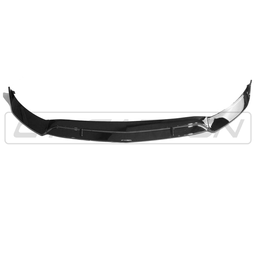 Mercedes CLA-Class AMG-Line C118 2019+ CT Carbon gloss black splitter installed on front bumper
