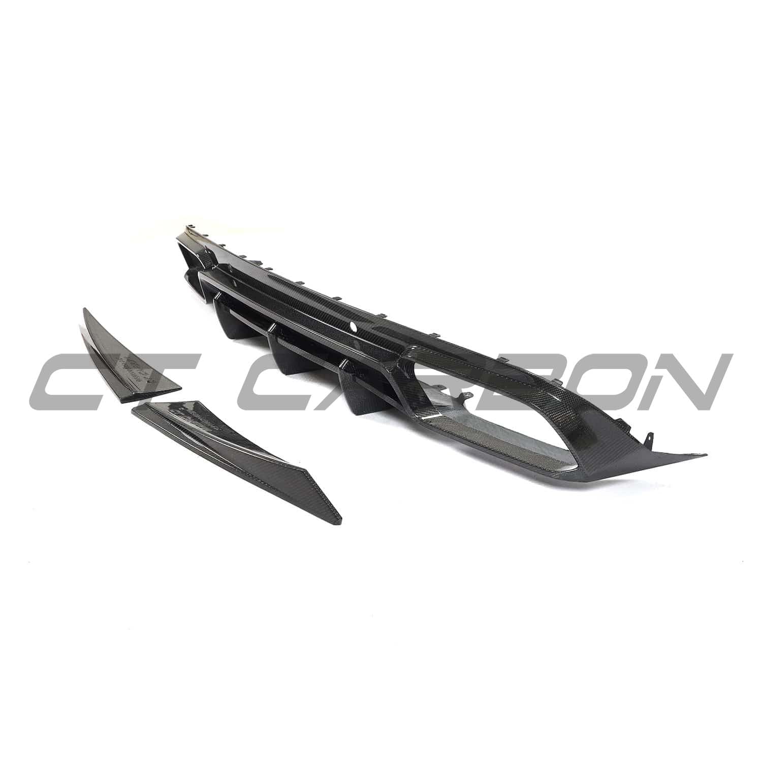 Mercedes C63 W205 2015-2018 coupe carbon fibre kit by CT Carbon, featuring diffuser and full exterior carbon fibre enhancements.