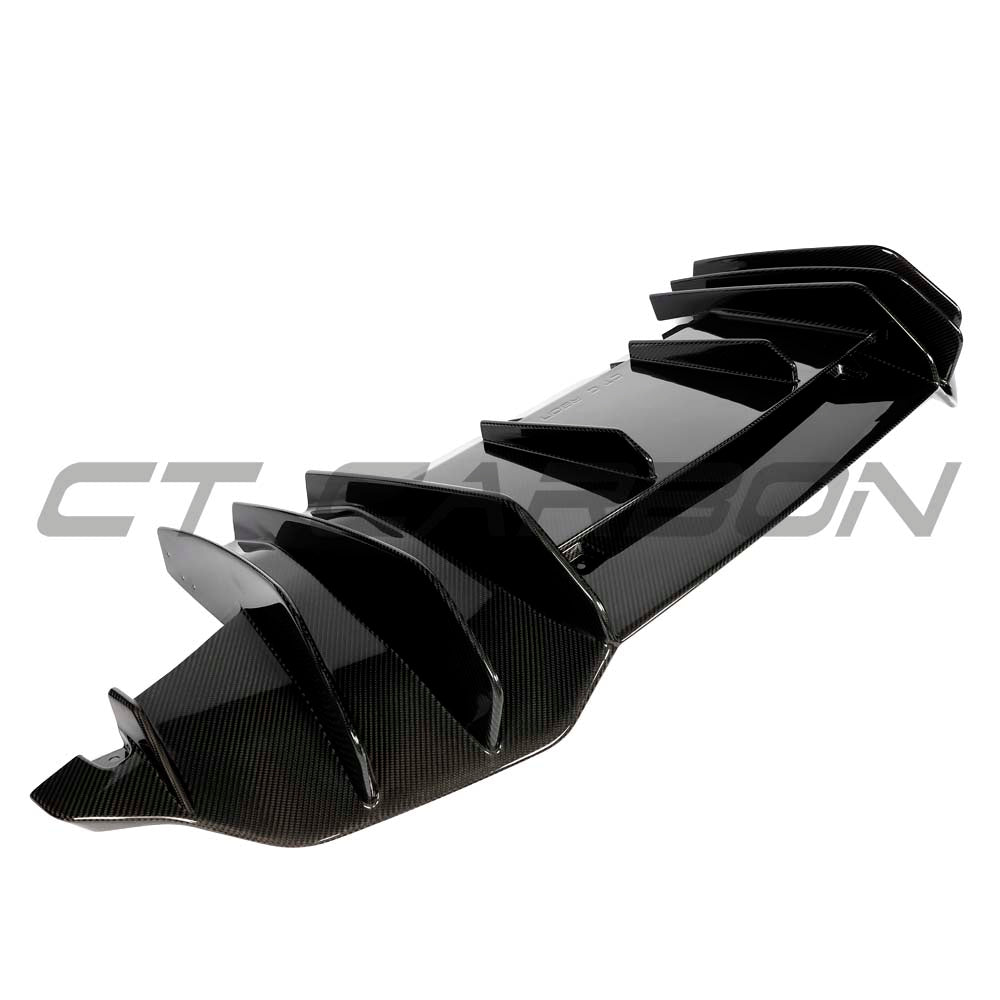 CT Carbon McLaren Artura 2023 carbon fibre diffuser, showcasing sleek design and aerodynamic features.