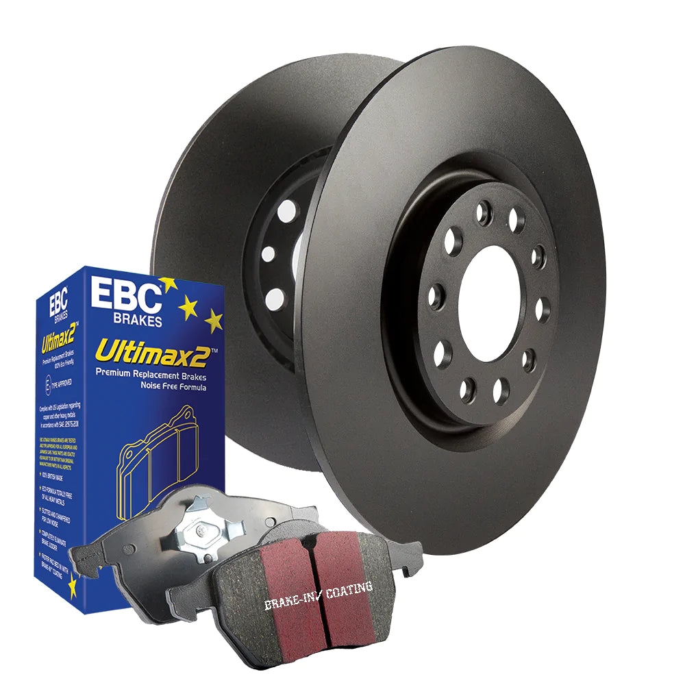 EBC - Ultimax Pad & Plain Disc Kit PD40K165 A3 8V (Audi, VW)