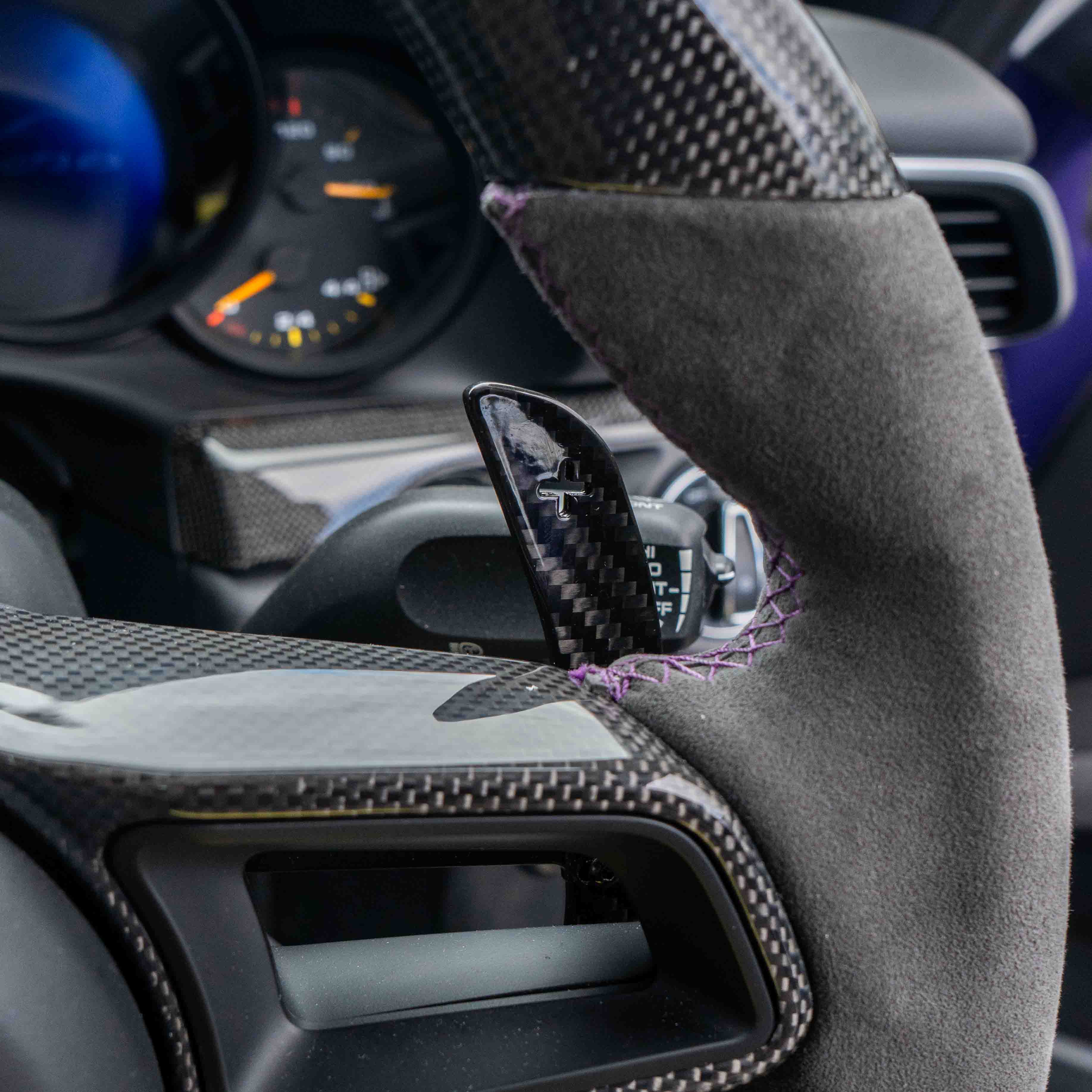 CT Carbon magnetic carbon fiber paddle shifters for Porsche 911, Cayman, Boxster, Cayenne, Macan 2013+ interior accessories