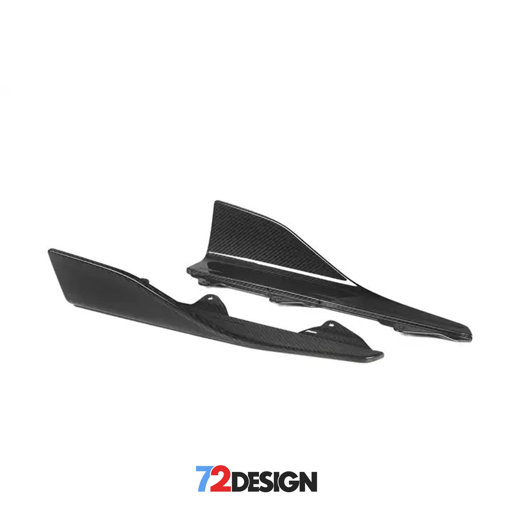 72Design BMW M2/M2C (F87/F87C) Gloss Carbon Fibre (Pre-Preg) Performance Style Side Skirts - Nineteen72 Performance