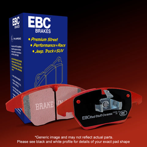 EBC - Front Redstuff Brake Pads DP32148C 2NH Callipers (BMW - M2 F87 2NH, M5 F10, M6 F12, F13) - Nineteen72 Performance