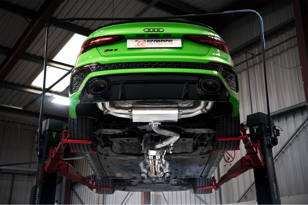 Scorpion Audi RS3 8Y Saloon/Sedan 21-Current GPF Model 2021 - 2024 - Cat/GPF-Back System - Nineteen72 Performance