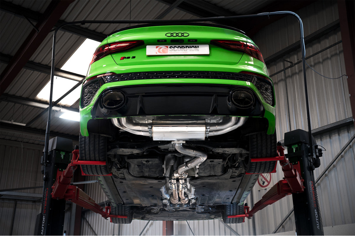 Scorpion Audi RS3 8Y Saloon/Sedan 21-Current GPF Model 2021 - 2024 - Cat/GPF-Back System - Nineteen72 Performance