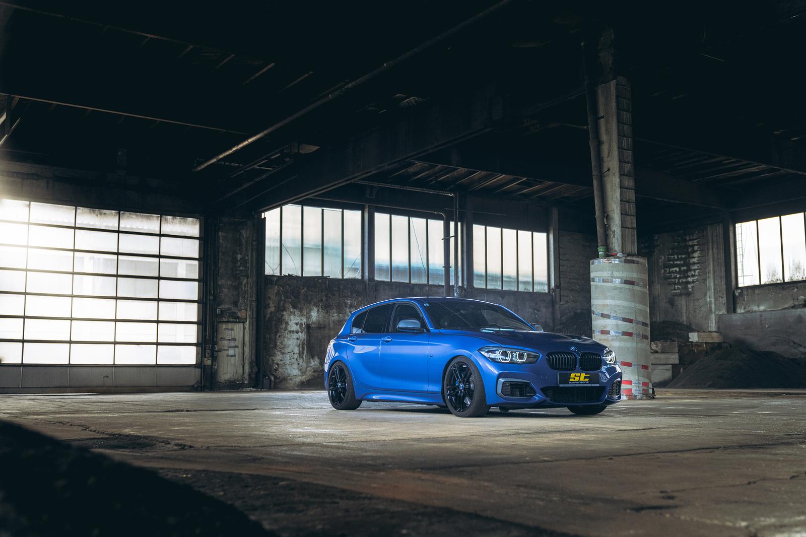 ST Suspension coilovers for BMW F20 M140i, F30 340i, F22 M235i, adjustable suspension system, improved ride and handling