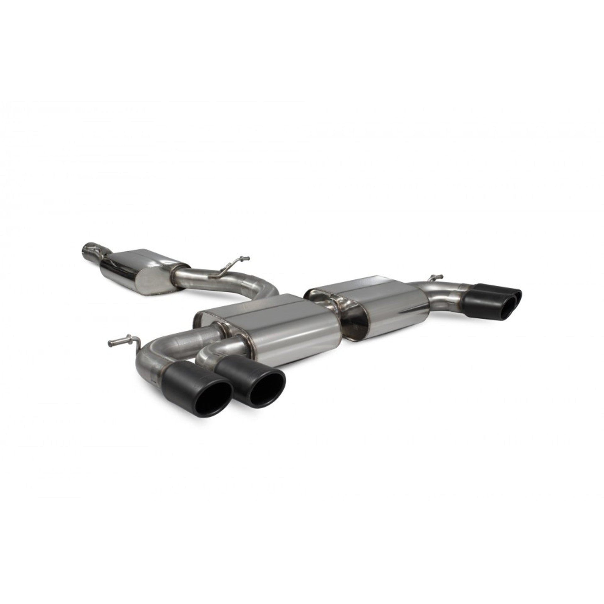Scorpion 'Valved' 80mm Cat Back Exhaust System - Volkswagen Golf Mk7.5 'R' - Nineteen72 Performance