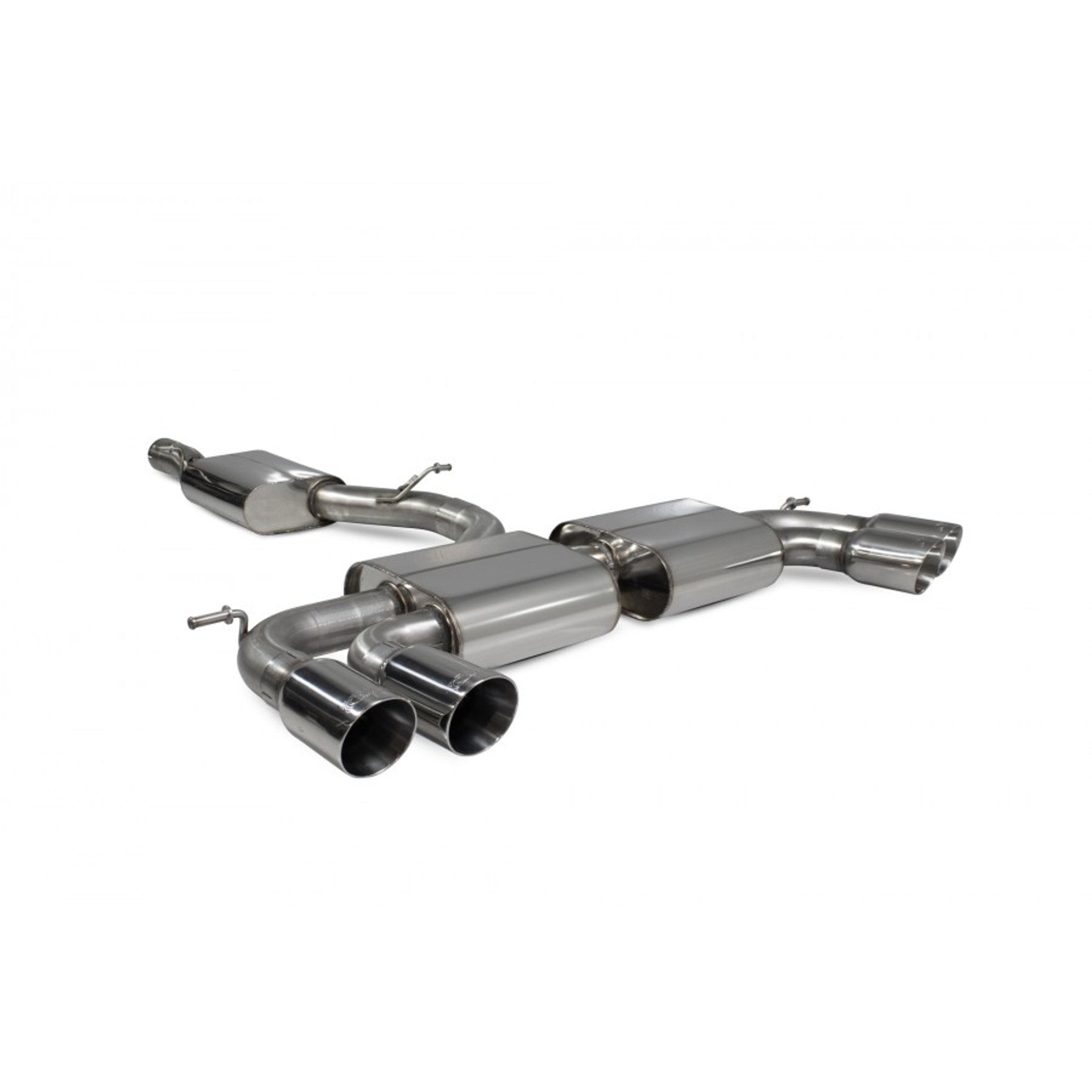 Scorpion 'Valved' 80mm Cat Back Exhaust System - Volkswagen Golf Mk7.5 'R' - Nineteen72 Performance